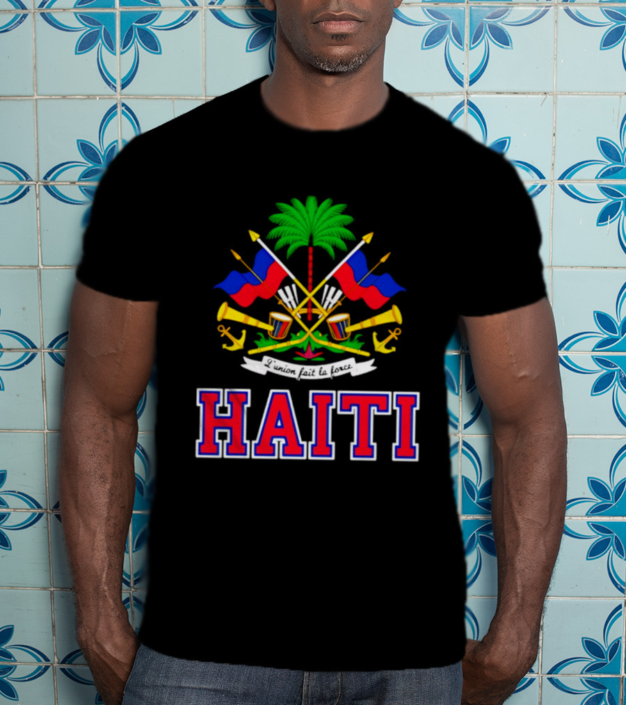 Haiti Coat Of Arms Flag Celebration Haitian Flag Day Independence T-Shirt