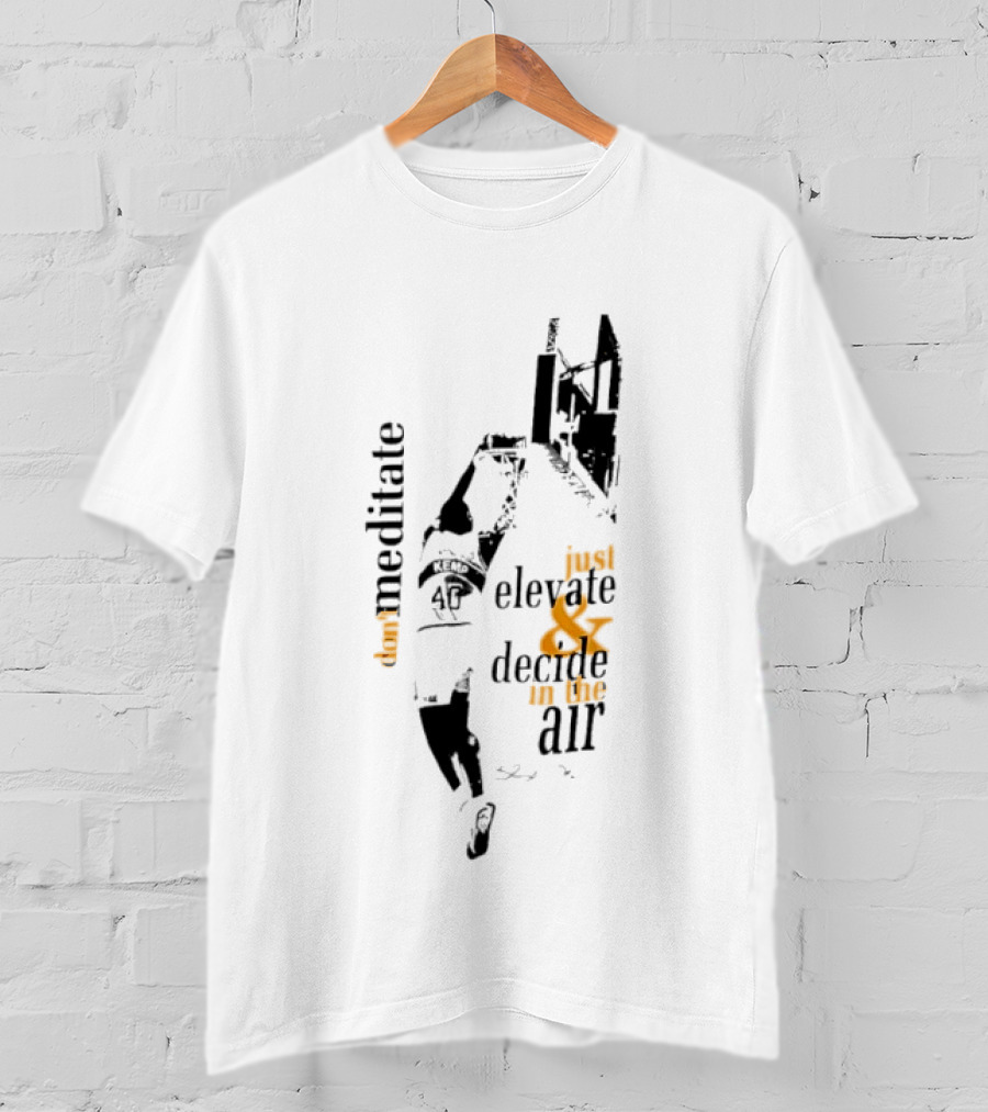 Meditate Elevate Decide Air Shawn Kemp Above The Rim T-Shirt