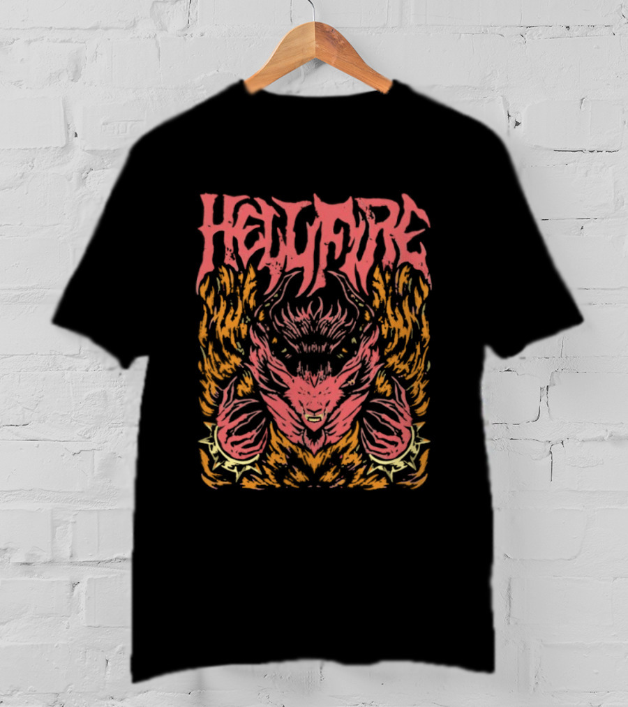 Hellfire Final Fantasy Phoenix Summon Flame Art Elemental T-Shirt