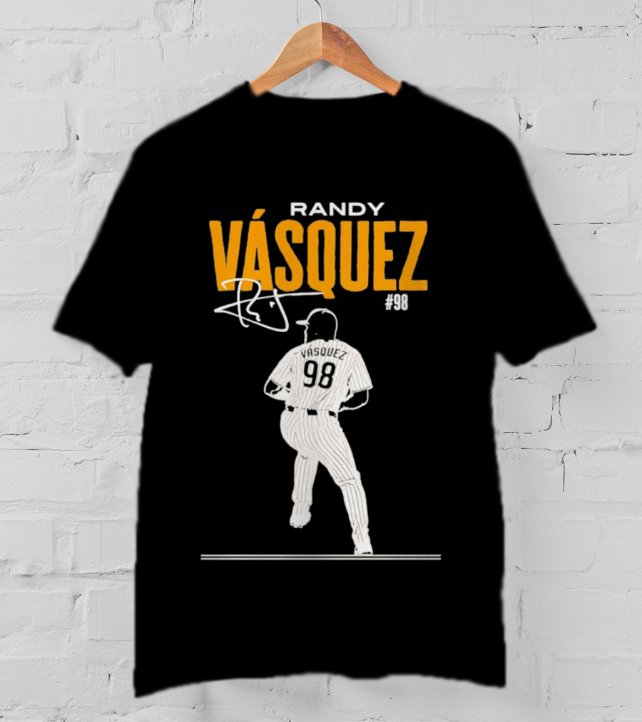 Randy Vázquez 98 San Diego Players Signature T-Shirt