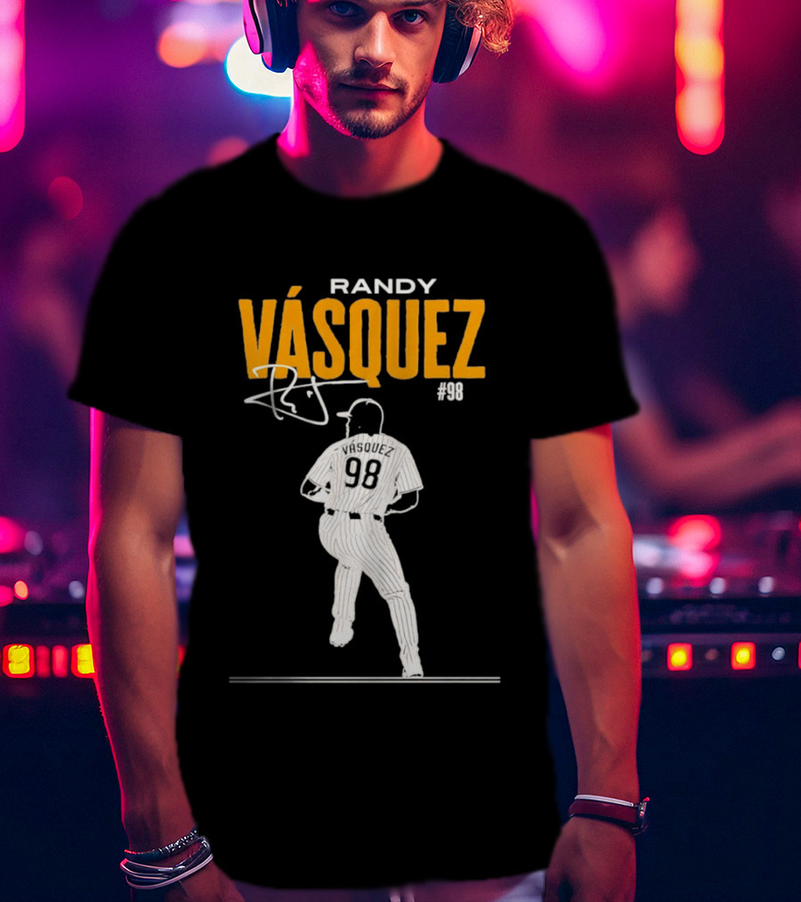 Randy Vázquez 98 San Diego Players Signature T-Shirt
