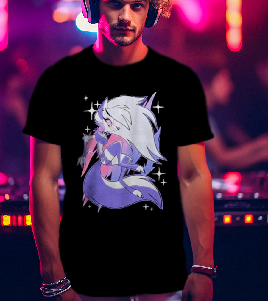 Helluva Boss Loona Bisexual Pride Character Sparkling Aesthetic T-Shirt