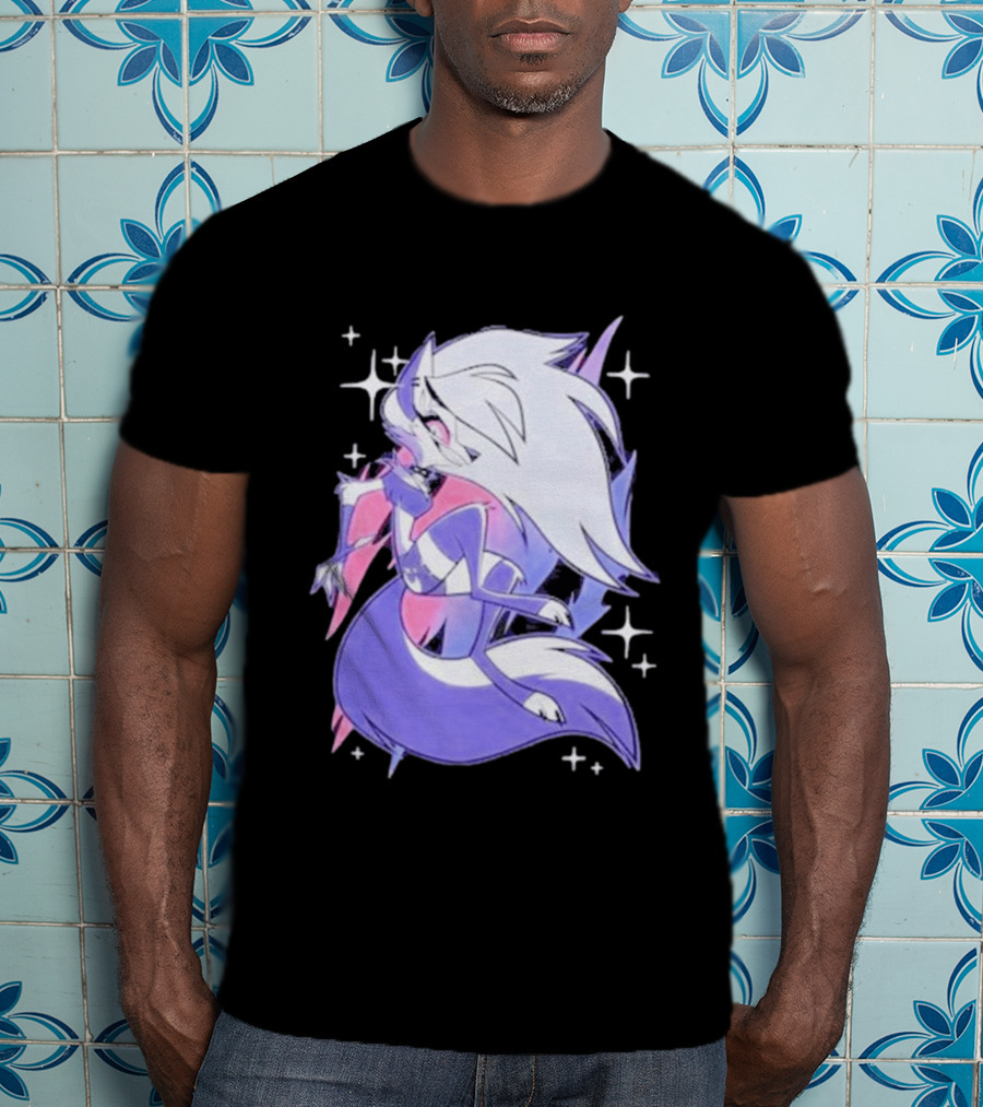Helluva Boss Loona Bisexual Pride Character Sparkling Aesthetic T-Shirt