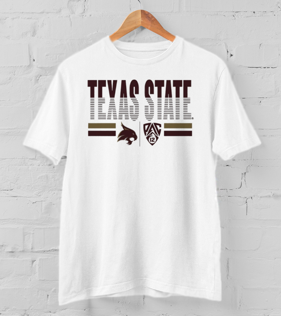 Texas State University Pac 12 2026 Bobcats T-Shirt