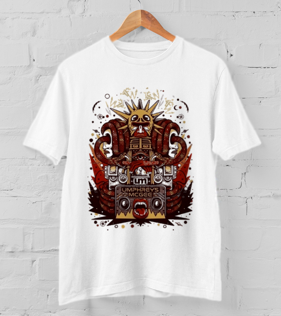Umphrey's Mcgee Summer Tour 2026 Skeleton And Sunburst T-Shirt