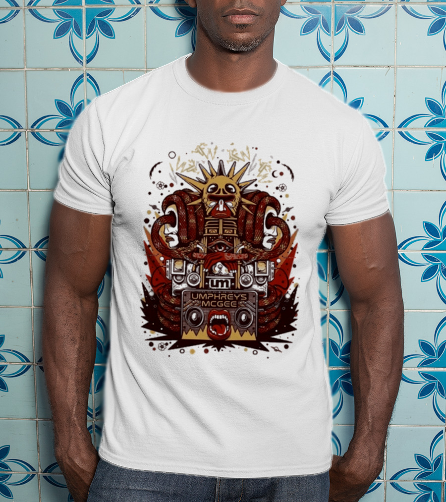 Umphrey's Mcgee Summer Tour 2026 Skeleton And Sunburst T-Shirt