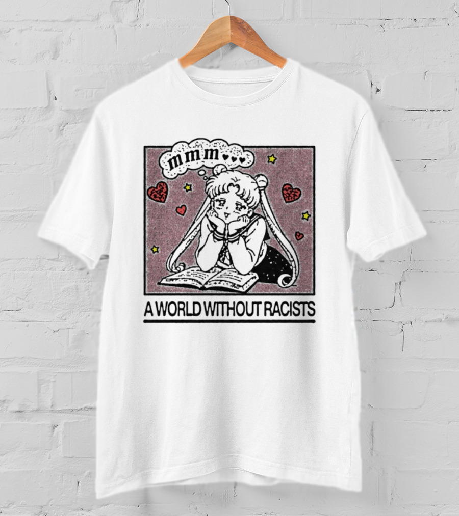 Usagi Tsukino Sailor Moon A World Without Racists Anime T-Shirt