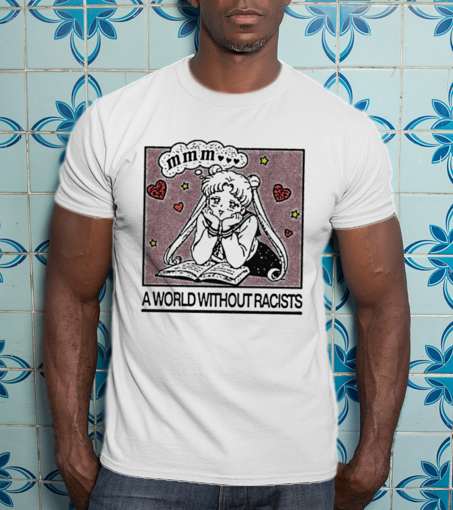 Usagi Tsukino Sailor Moon A World Without Racists Anime T-Shirt