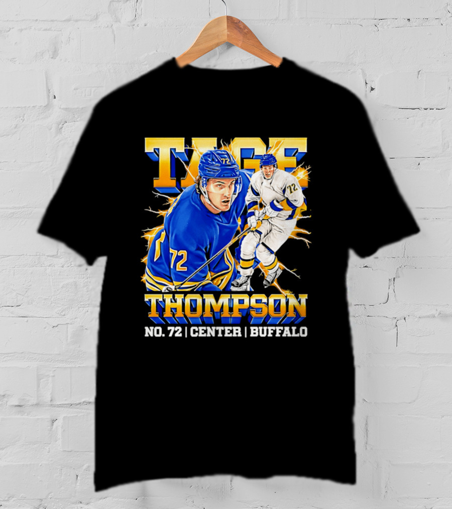 Tage Thompson No. 72 Buffalo Center T-Shirt