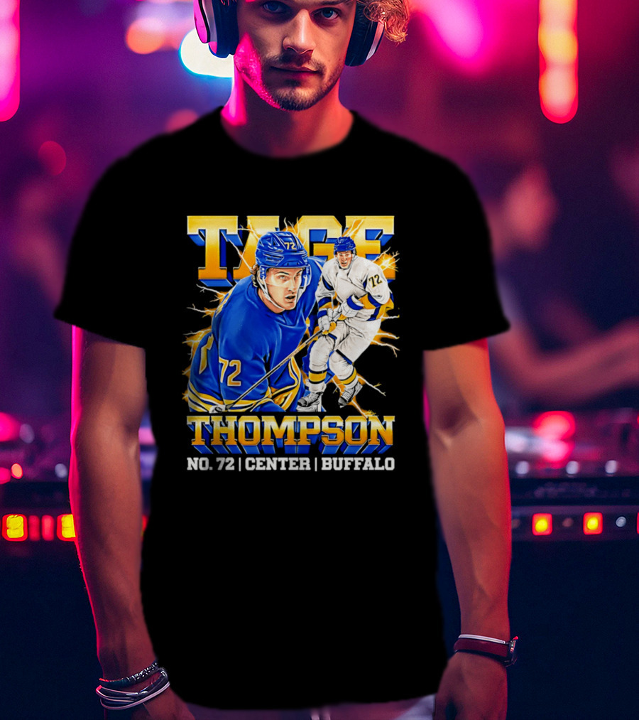 Tage Thompson No. 72 Buffalo Center T-Shirt