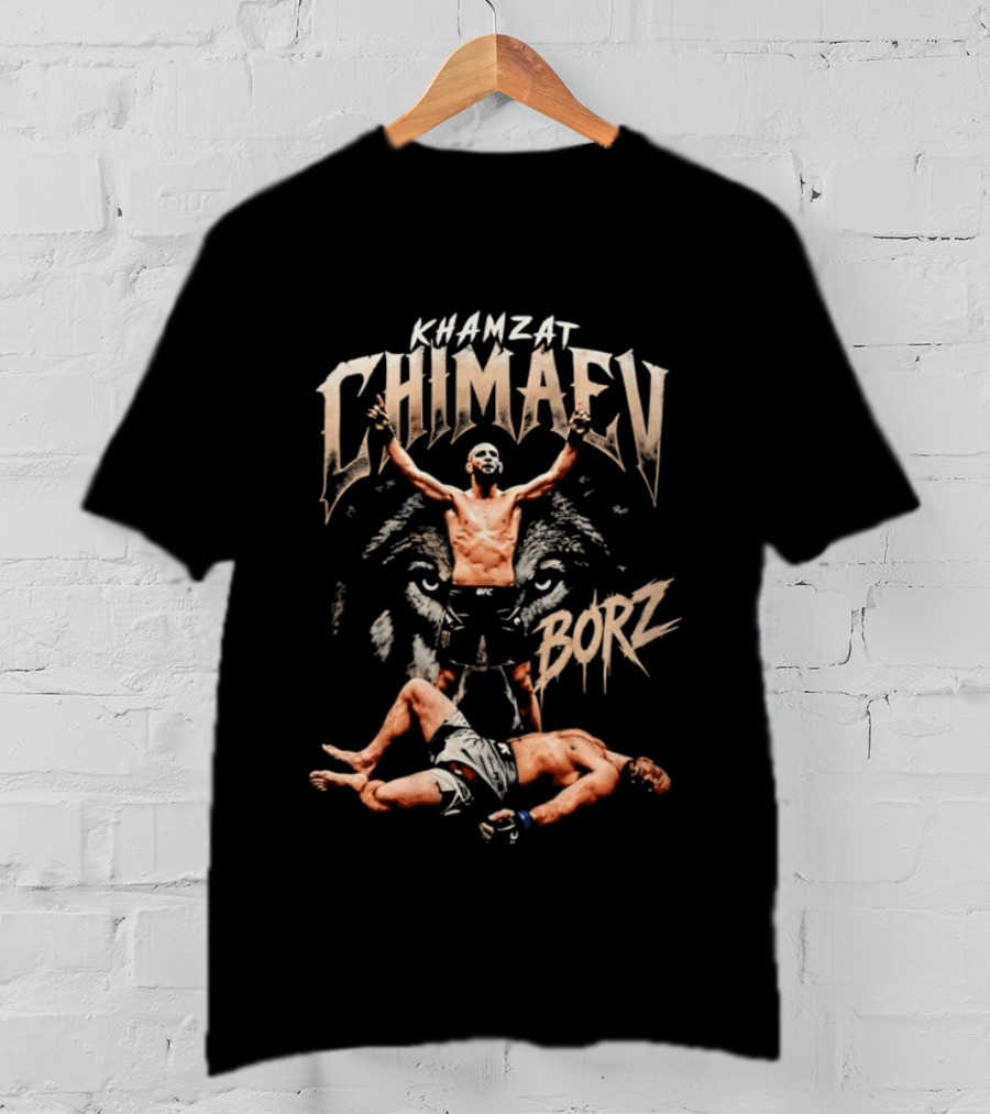 Khamzat Chimaev Borz Unstoppable Force MMA Victory T-Shirt