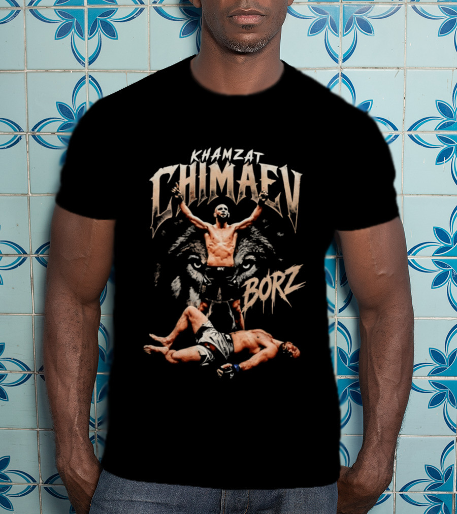 Khamzat Chimaev Borz Unstoppable Force MMA Victory T-Shirt