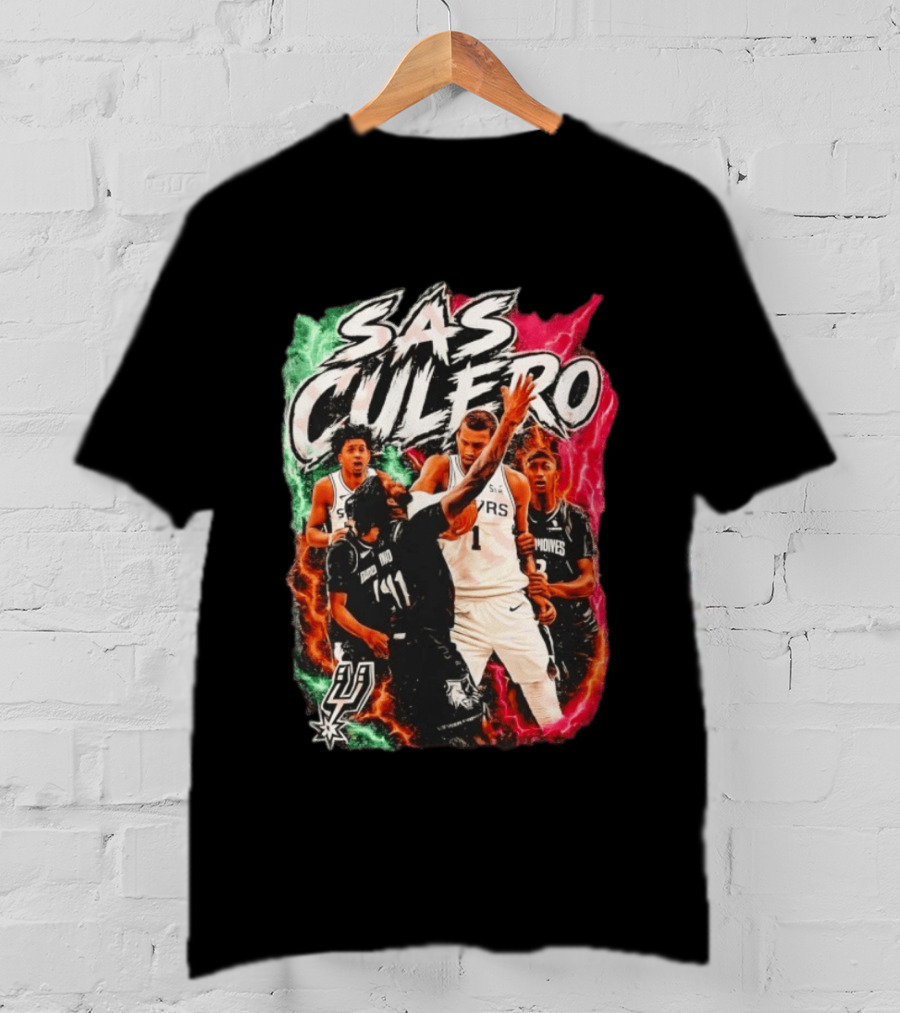 San Antonio Spurs SAS Culero Victor Wembanyama Basketball Players T-Shirt