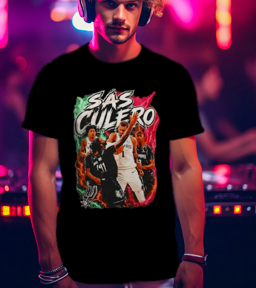 San Antonio Spurs SAS Culero Victor Wembanyama Basketball Players T-Shirt