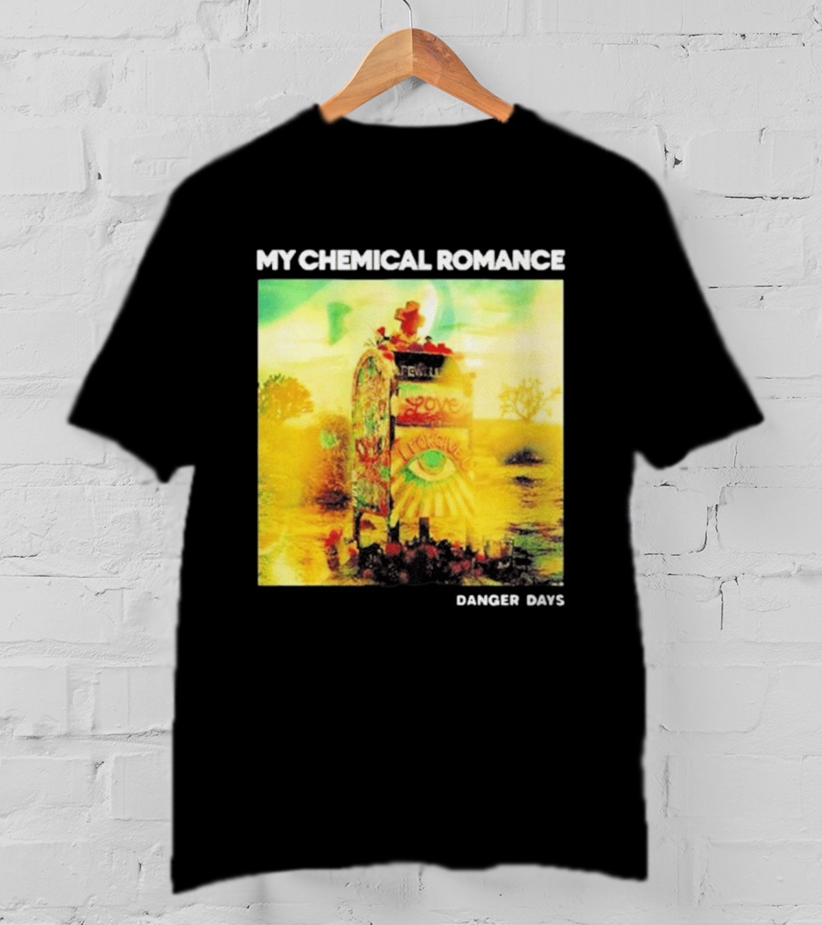 My Chemical Romance Danger Days Album Art Neon Desert Mailbox T-Shirt
