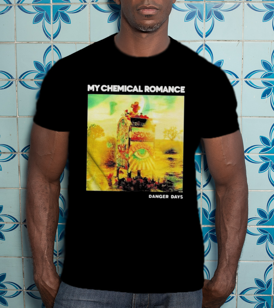 My Chemical Romance Danger Days Album Art Neon Desert Mailbox T-Shirt