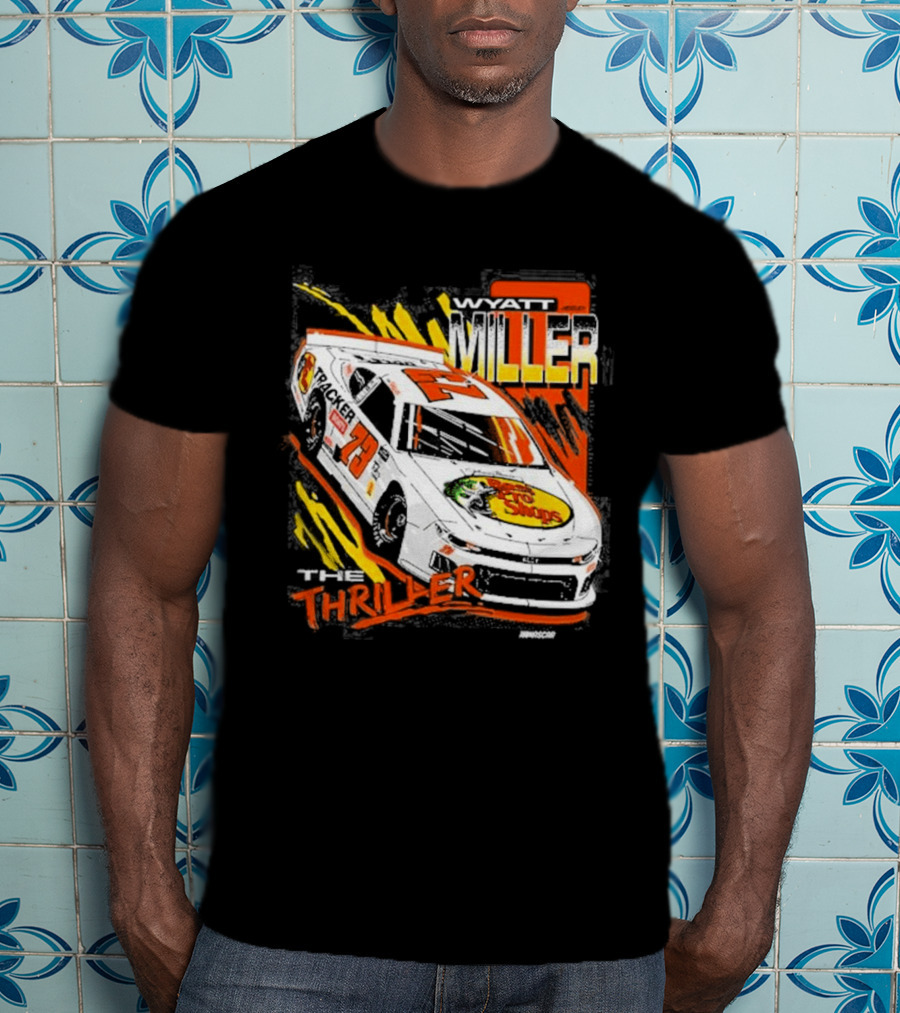 Wyatt Miller Racing Thriller 2026 Late Model Stock Bass Pro T-Shirt