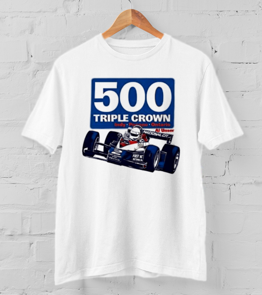 500 Triple Crown Al Unser Indy Pocono Ontario Racing T-Shirt