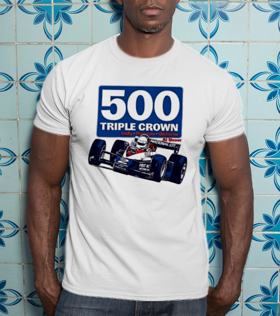 500 Triple Crown Al Unser Indy Pocono Ontario Racing T-Shirt