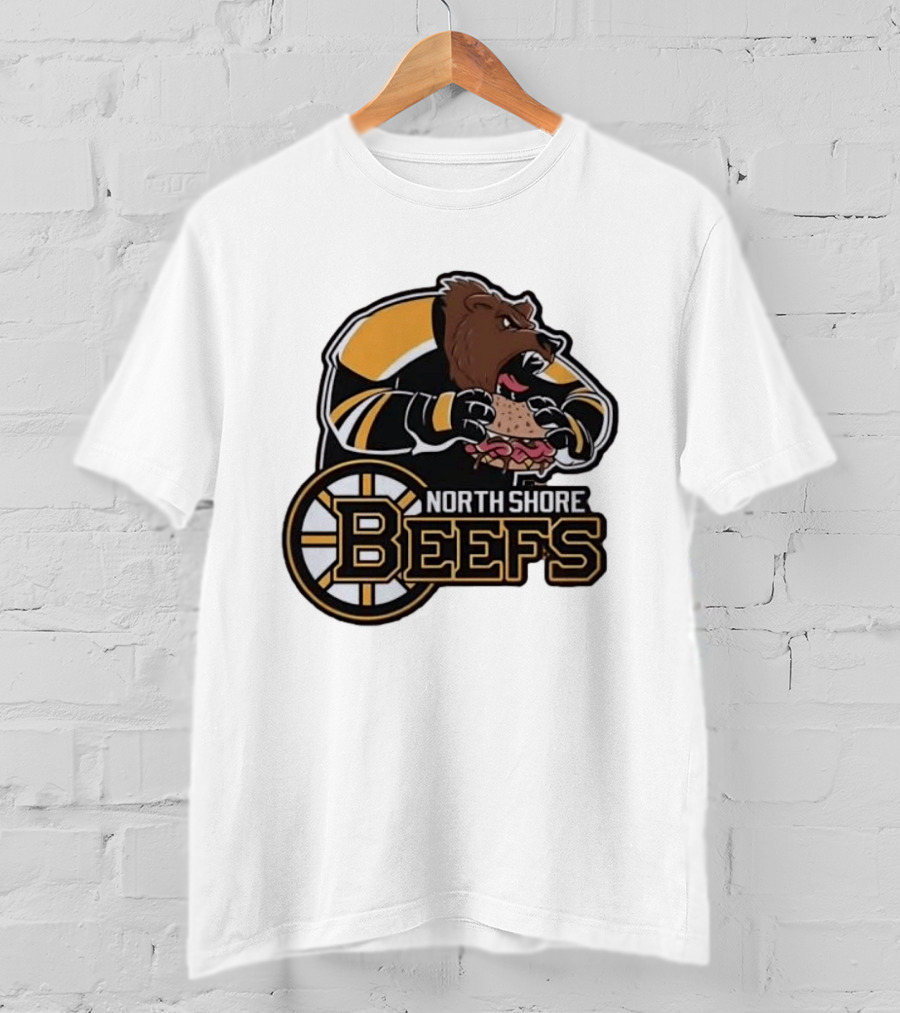Boston Bruins North Shore Beefs Bear Sandwich T-Shirt