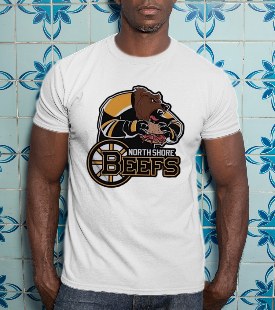 Boston Bruins North Shore Beefs Bear Sandwich T-Shirt