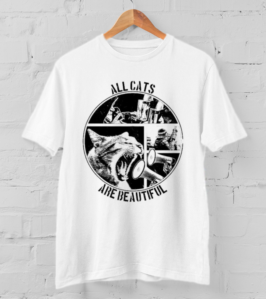 All Cats Are Beautiful Cat And Soldier T-Shirt