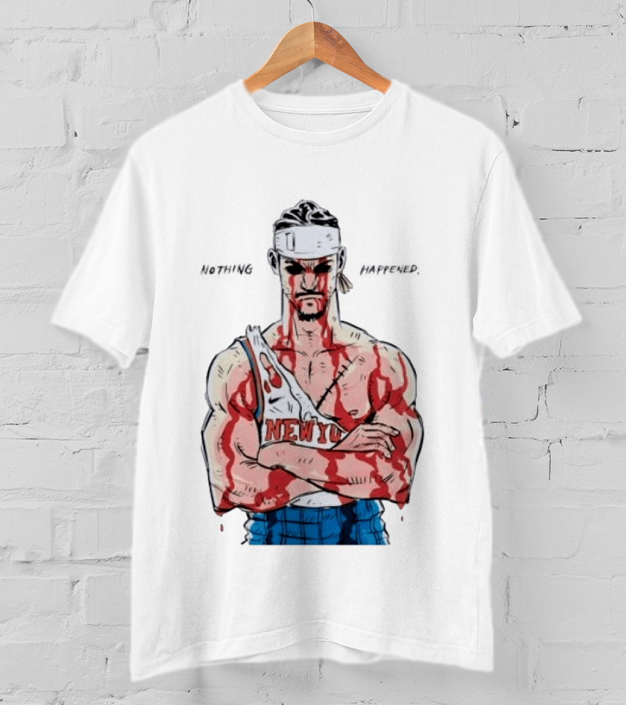 Roronoa Zoro Knicks Nothing Happened Crossover With Josh Hart T-Shirt