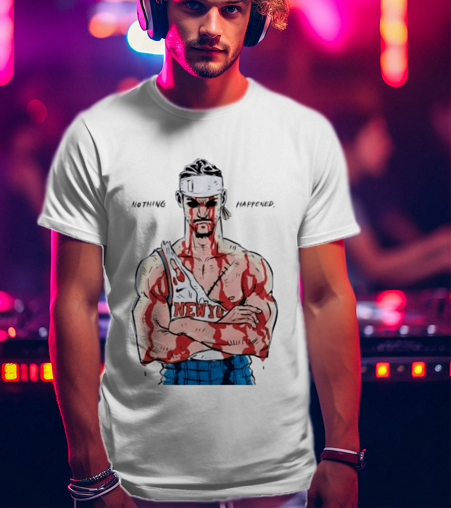Roronoa Zoro Knicks Nothing Happened Crossover With Josh Hart T-Shirt