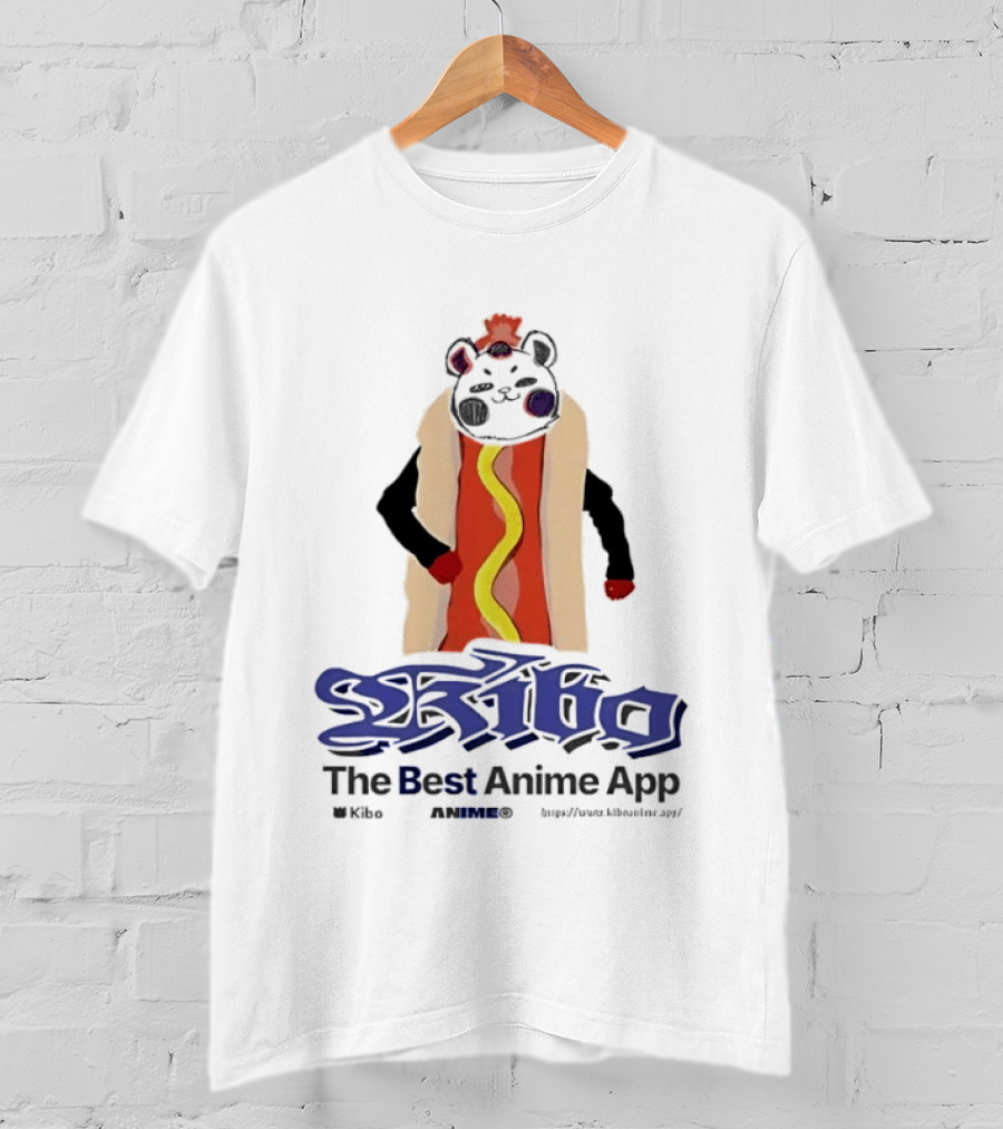 Kibo Anime App Hot Dog Character The Best Anime App T-Shirt