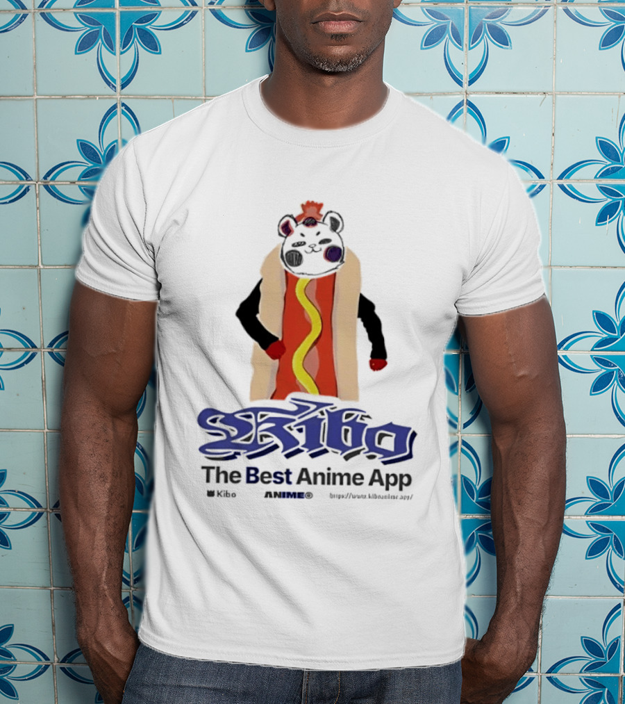 Kibo Anime App Hot Dog Character The Best Anime App T-Shirt