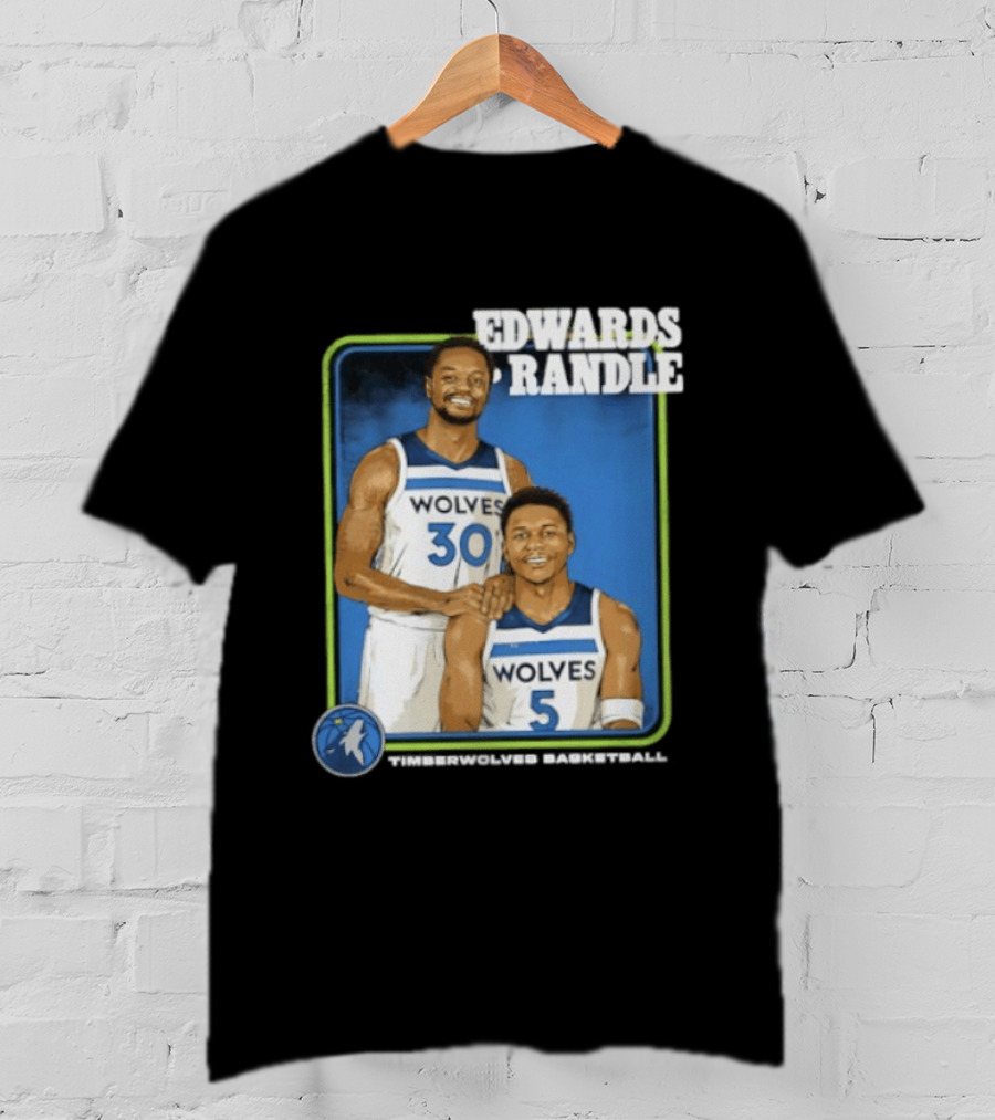 Edwards Randle Wolves 30 5 Basketball Duo T-Shirt