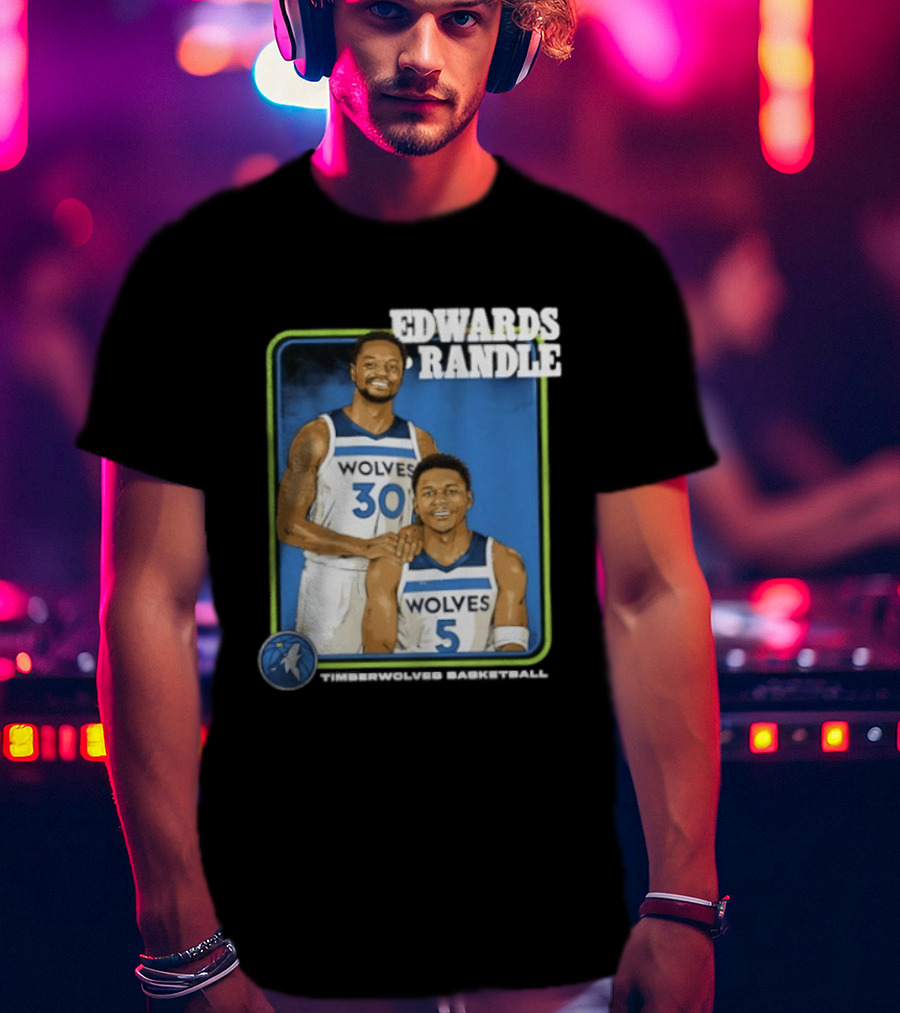 Edwards Randle Wolves 30 5 Basketball Duo T-Shirt