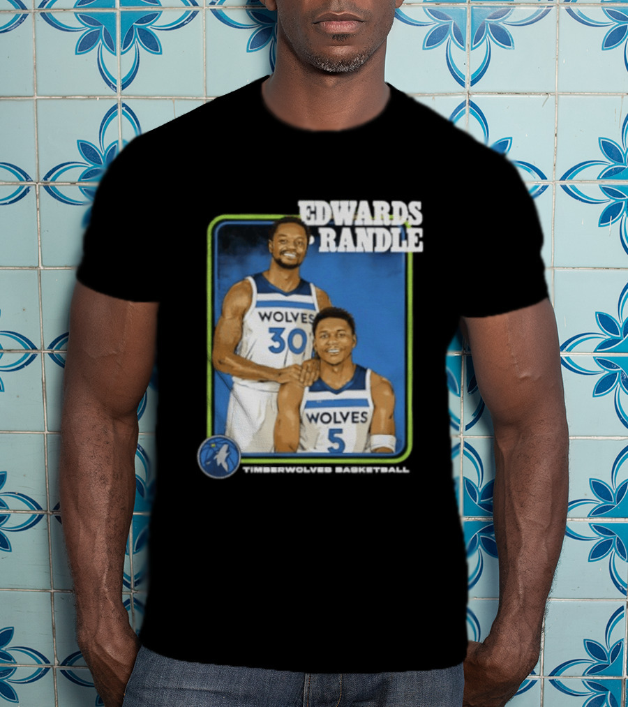 Edwards Randle Wolves 30 5 Basketball Duo T-Shirt