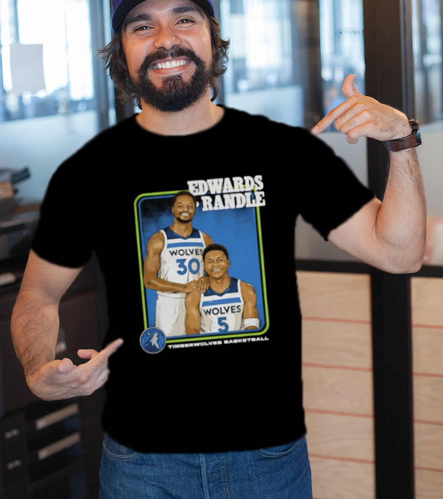 Edwards Randle Wolves 30 5 Basketball Duo T-Shirt