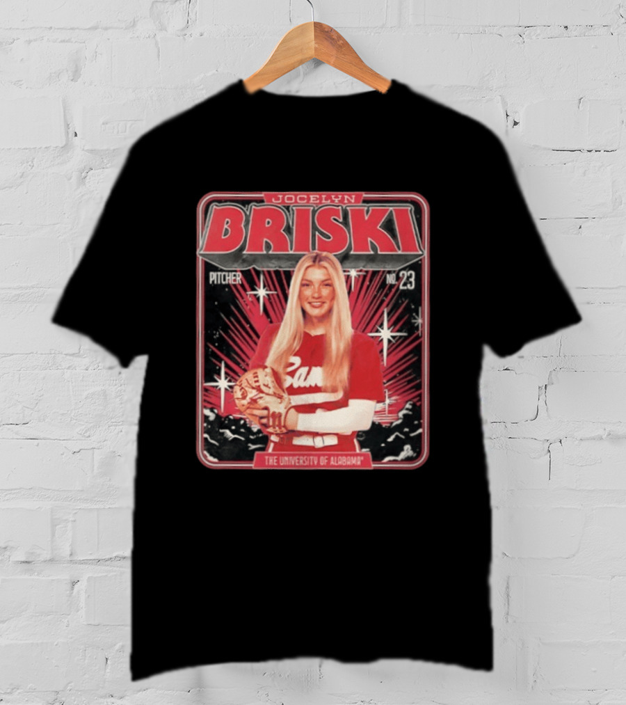 Jocelyn Briski Alabama Crimson Tide Softball Pitcher No 23 The University Of Alabama T-Shirt