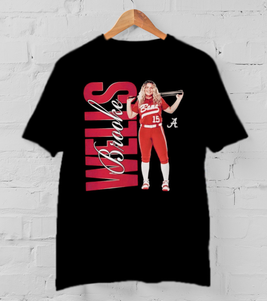 Brooke Wells Bama Crimson Tide Softball Player 15 Alabama T-Shirt