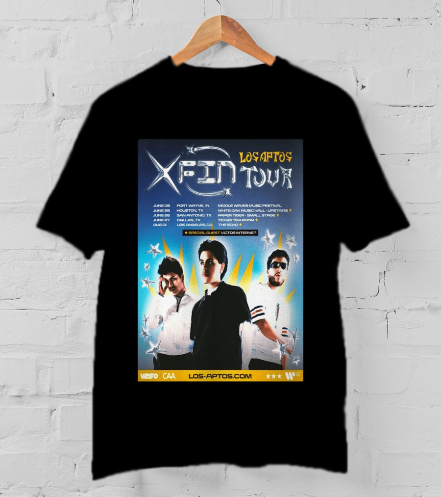 Los Aptos X Fin Tour 2026 Special Guest Victor Internet T-Shirt