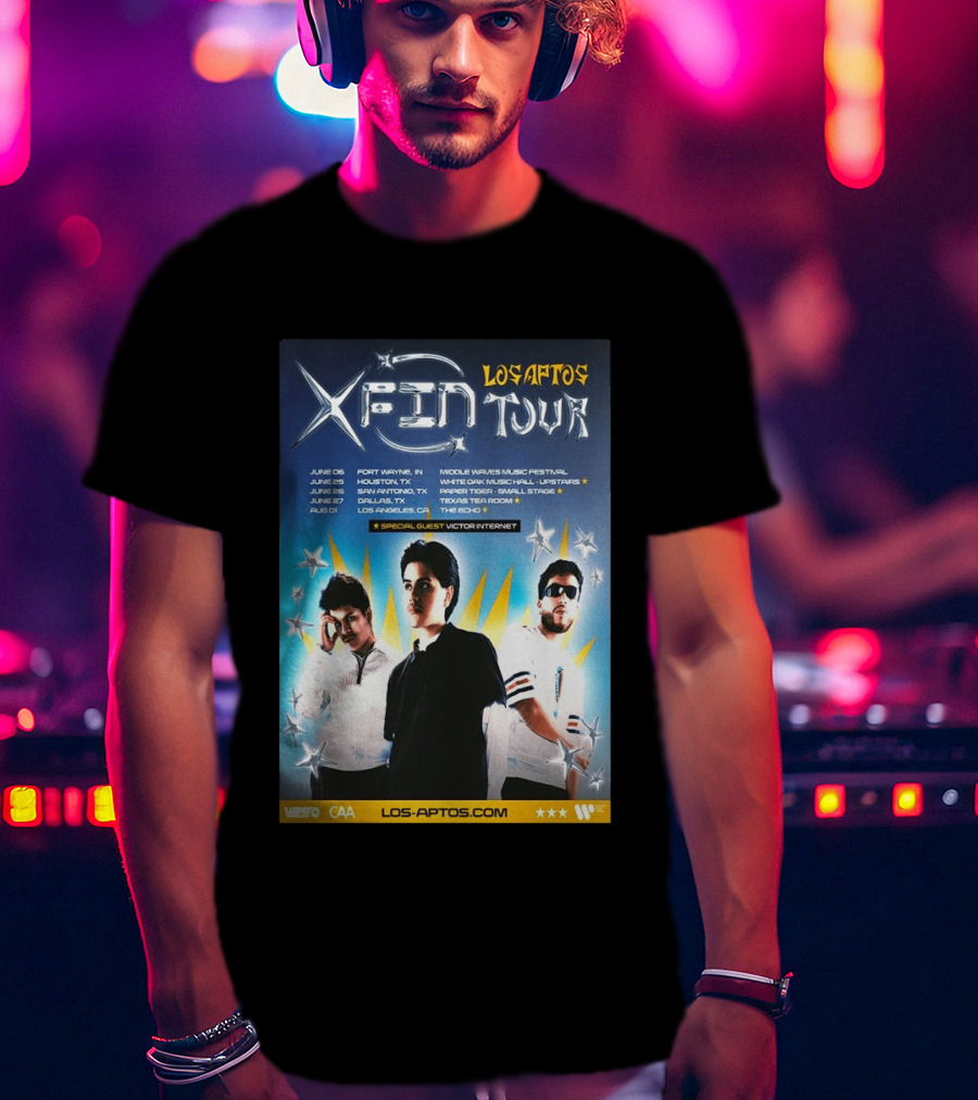 Los Aptos X Fin Tour 2026 Special Guest Victor Internet T-Shirt