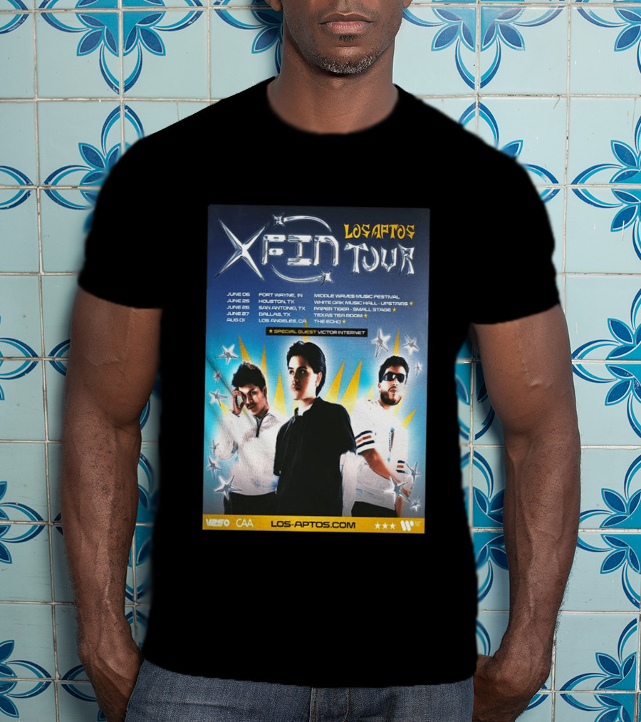 Los Aptos X Fin Tour 2026 Special Guest Victor Internet T-Shirt
