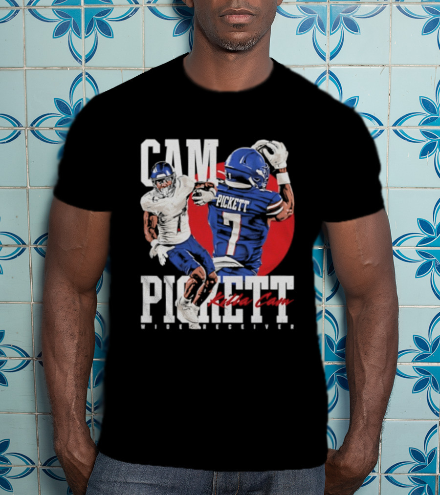 Cam Pickett Killa Cam Kansas Jayhawks Wide Receiver Football T-Shirt