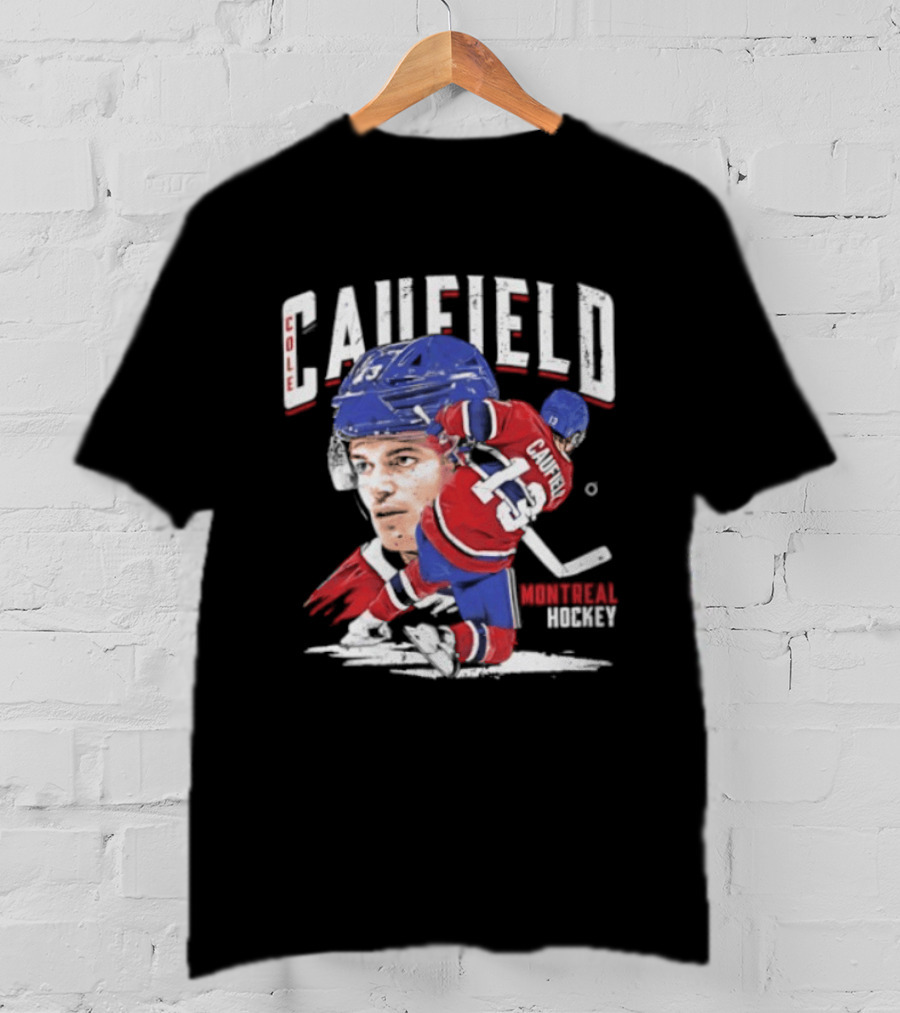 Cole Caufield Montreal Canadiens Hockey 22 Player Dynamic Action T-Shirt