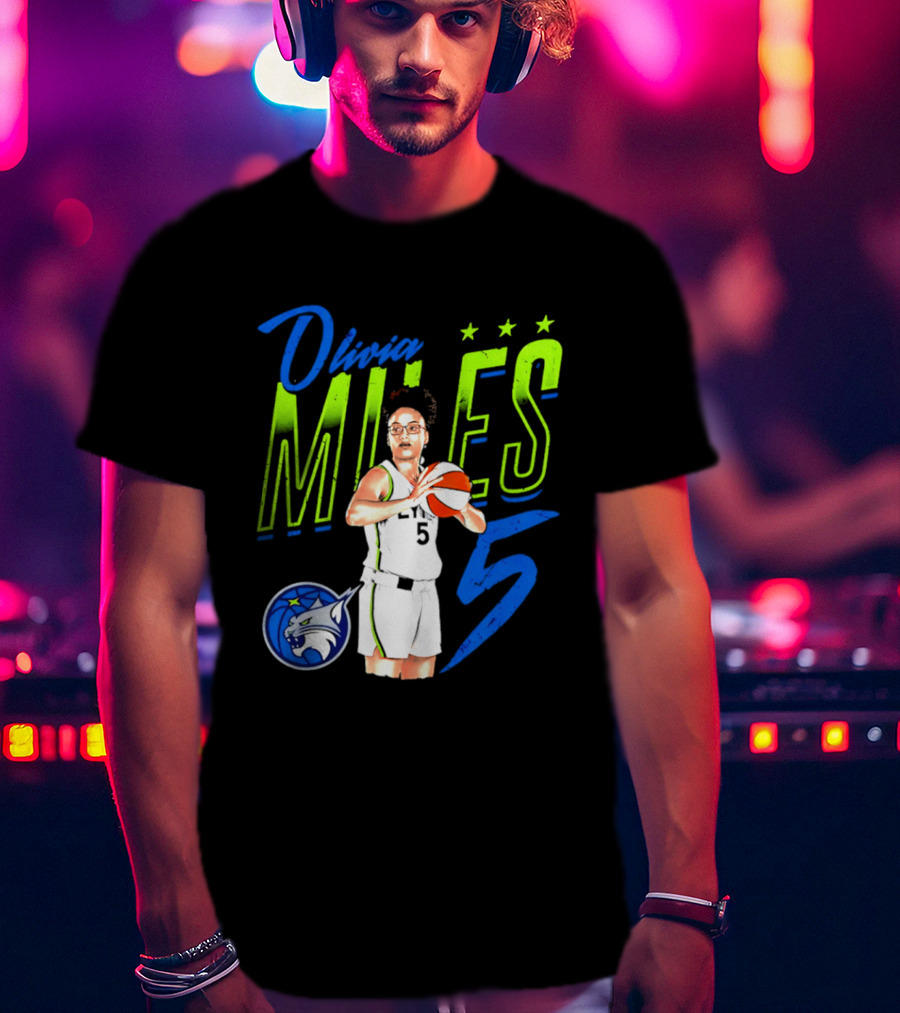 Olivia Miles Minnesota Lynx 5 Star Player T-Shirt