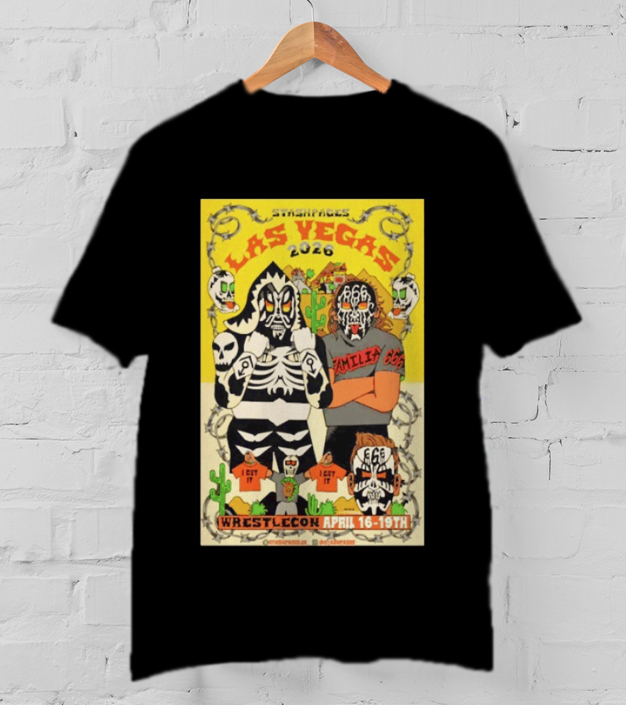 Stashpages Las Vegas 2026 Wrestlecon April 16 19 Featuring Amelia 666 And Park T-Shirt