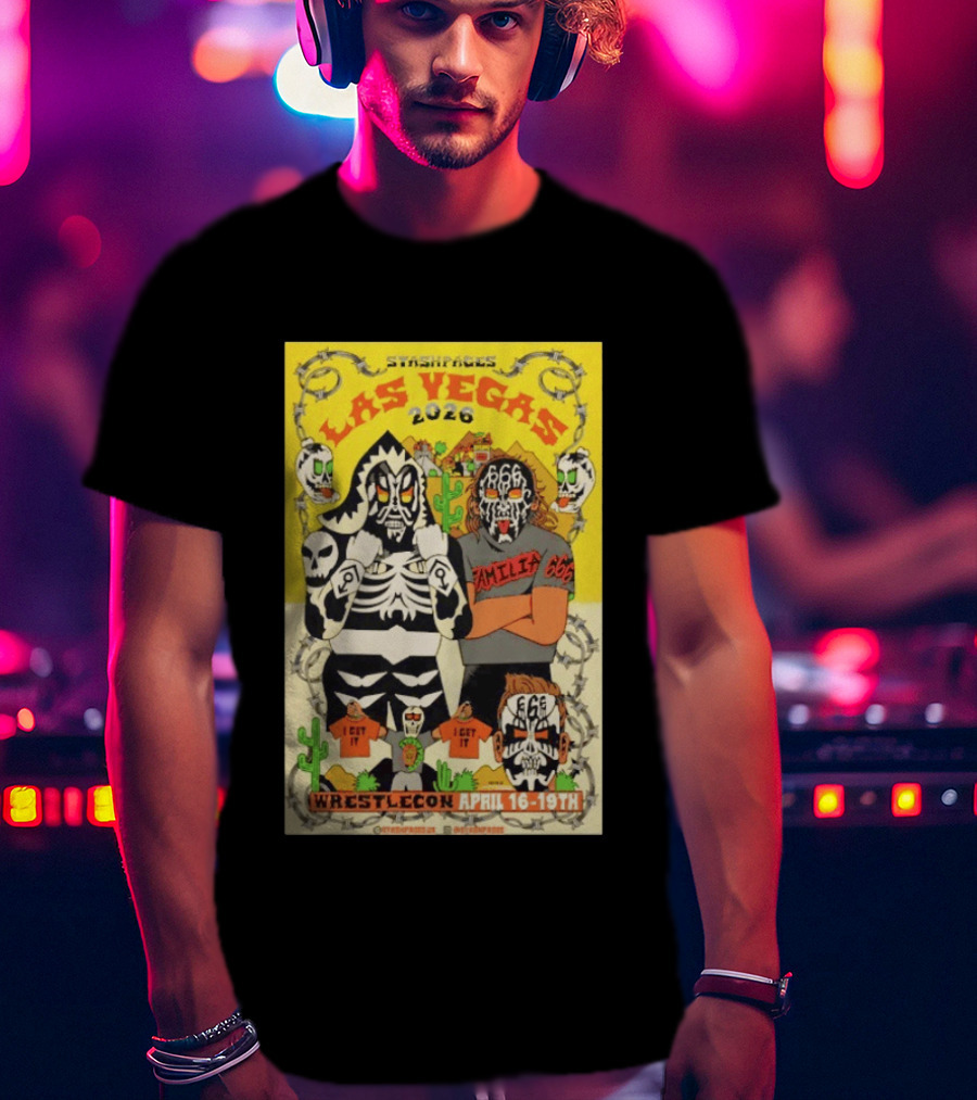 Stashpages Las Vegas 2026 Wrestlecon April 16 19 Featuring Amelia 666 And Park T-Shirt