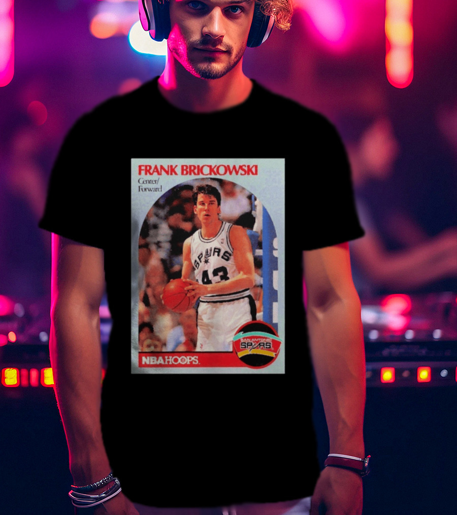 Frank Brickowski Center Forward San Antonio Spurs NBA Hoops T-Shirt