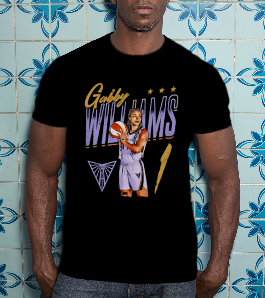 Gabby Williams 1 Golden State Valkyries Basketball Pose T-Shirt