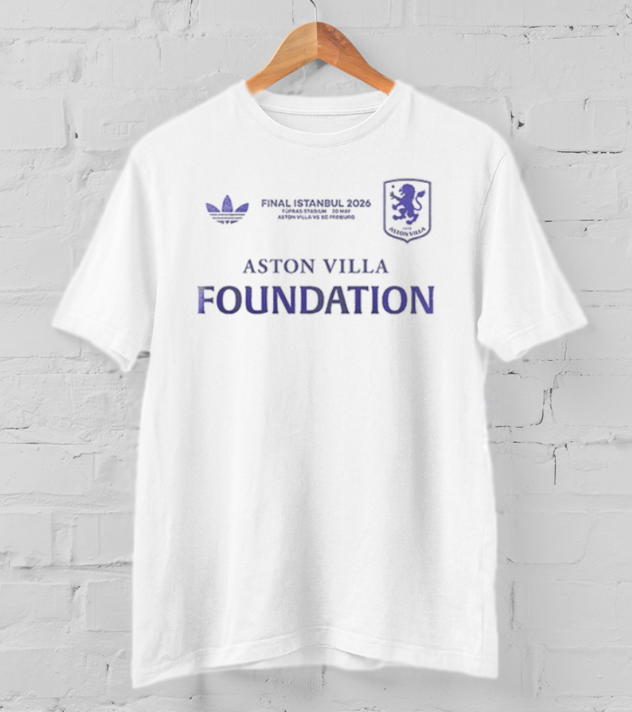Aston Villa Foundation Final Istanbul 2026 Europa Winners T-Shirt