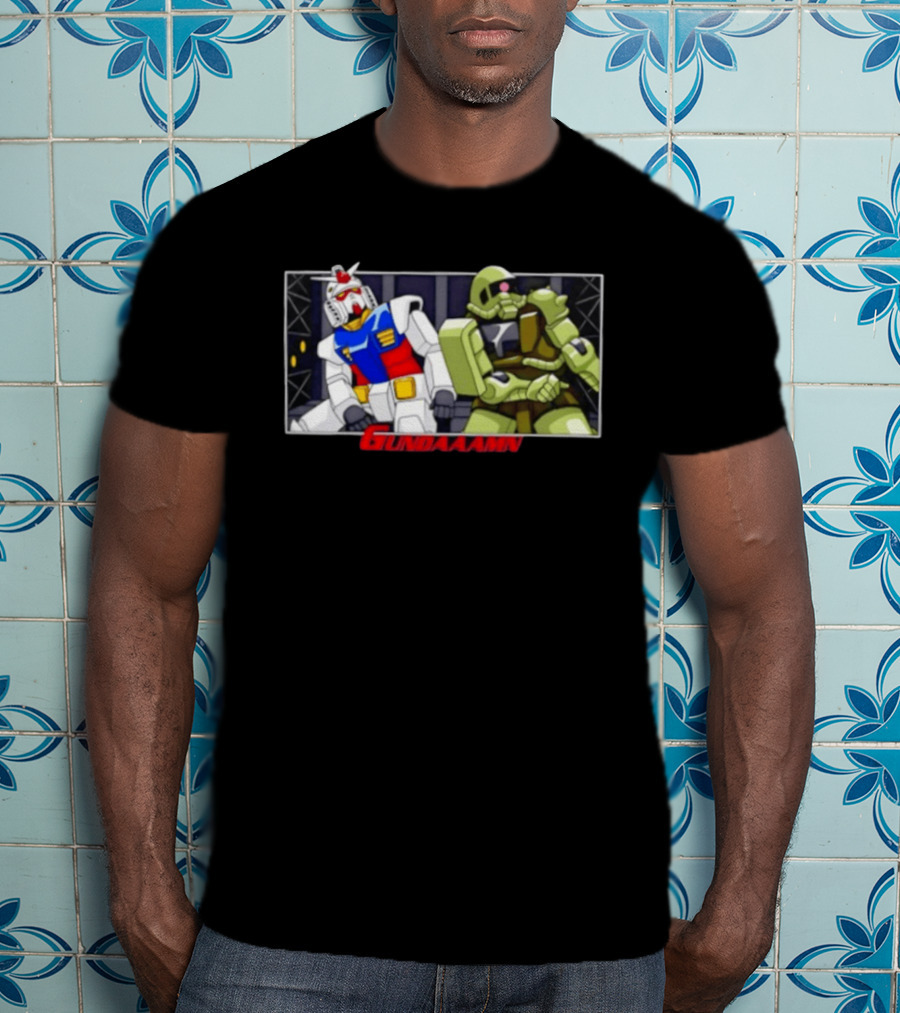 Gundaaamn Robots Anime Mecha Showdown T-Shirt