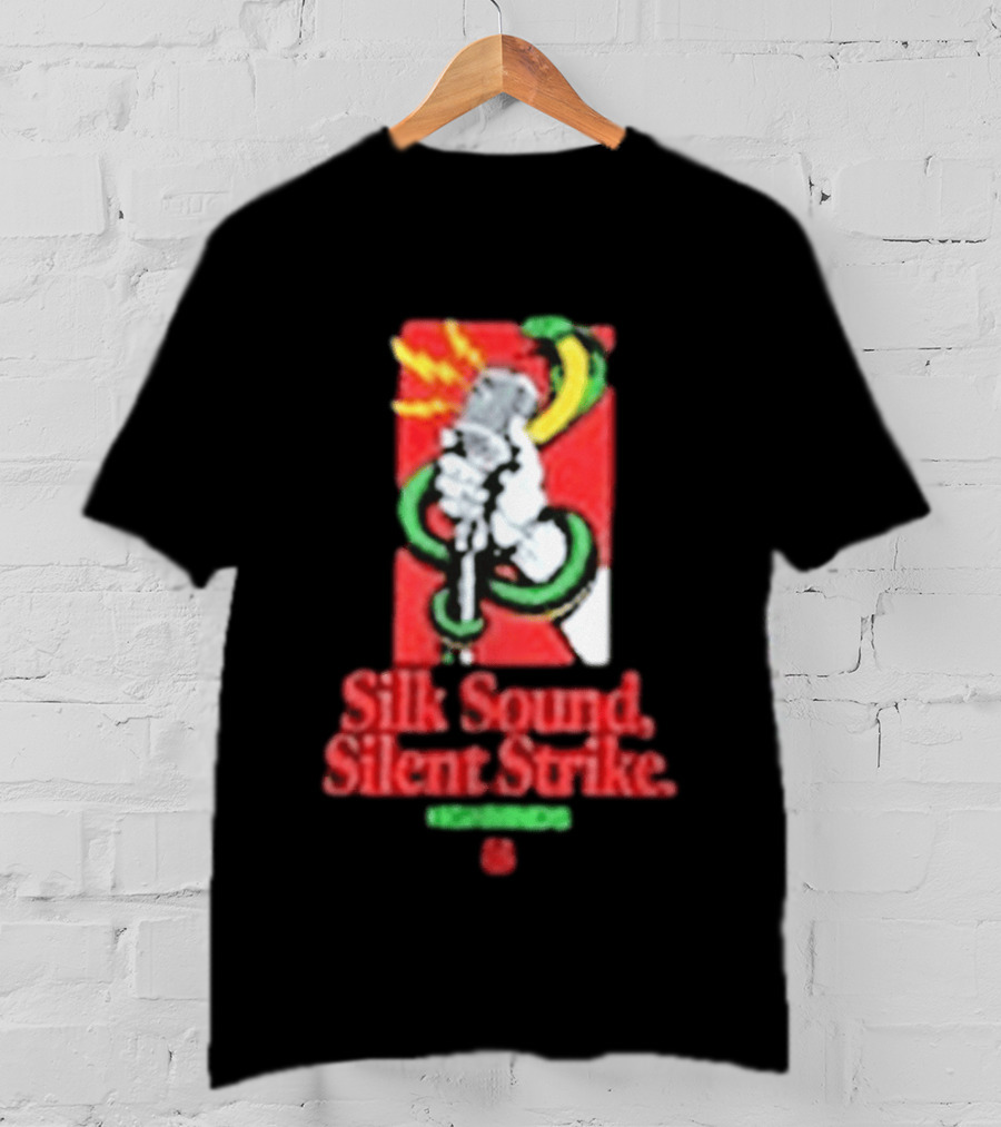 Silk Sound Silent Strike Retro Microphone And Snake T-Shirt