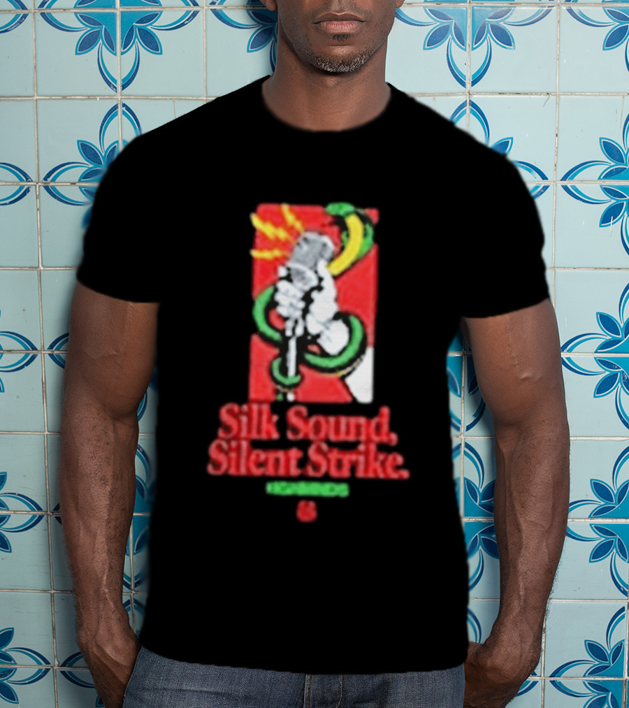 Silk Sound Silent Strike Retro Microphone And Snake T-Shirt
